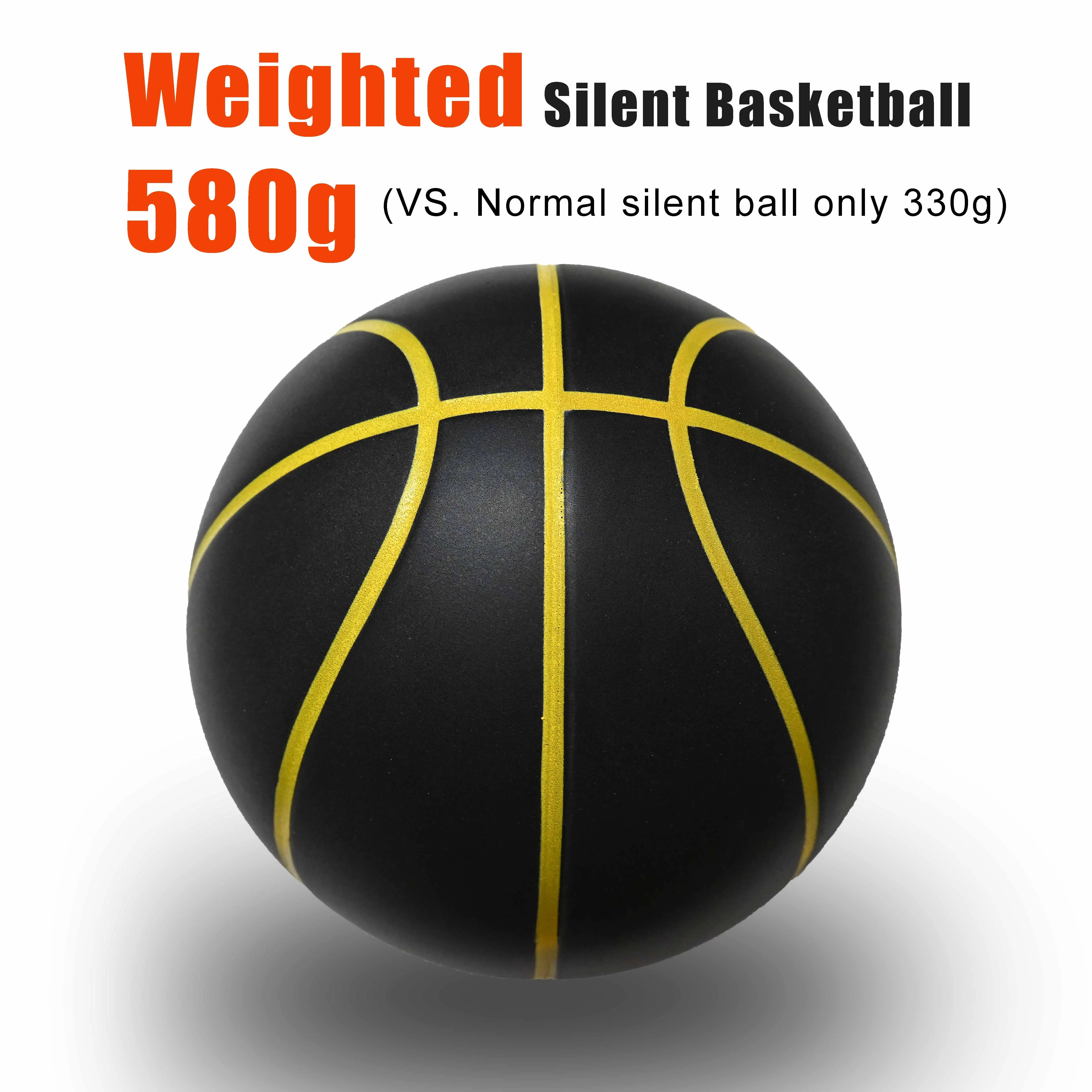 Silent Basketball – Airless Foam Indoor Training Ball, Quiet Dribbling, Size 5/6/7