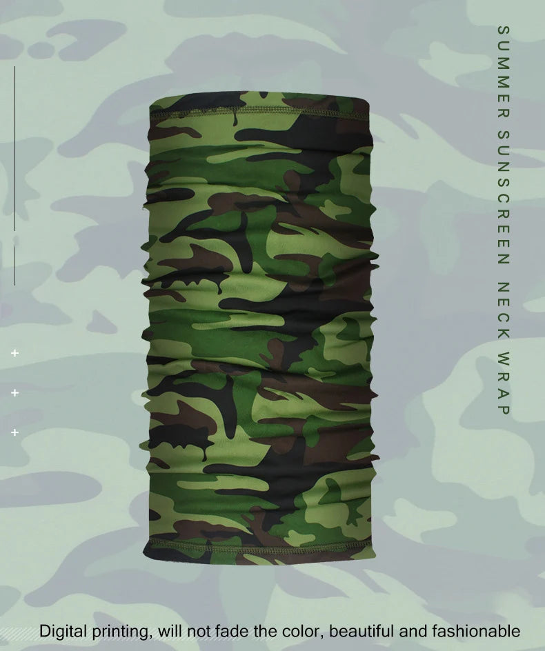 Outdoor Sport Bandana Neck Gaiter – Tactical Tube Scarf Face Cover