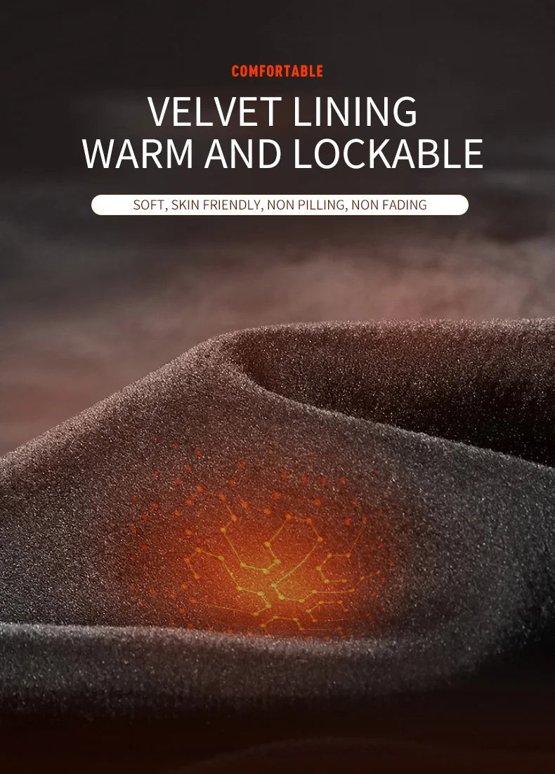 Men’s Warm Plush Pants – Winter Sports Bottoms Slim Fit