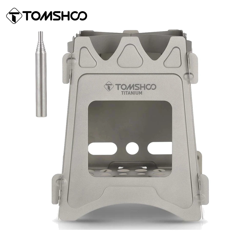 Tomshoo Titanium Wood Stove – Portable Folding Camping Burner