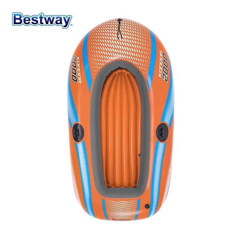 Bestway Inflatable Kayak – Heavy Duty PVC Rafting Boat for 1–3 Persons