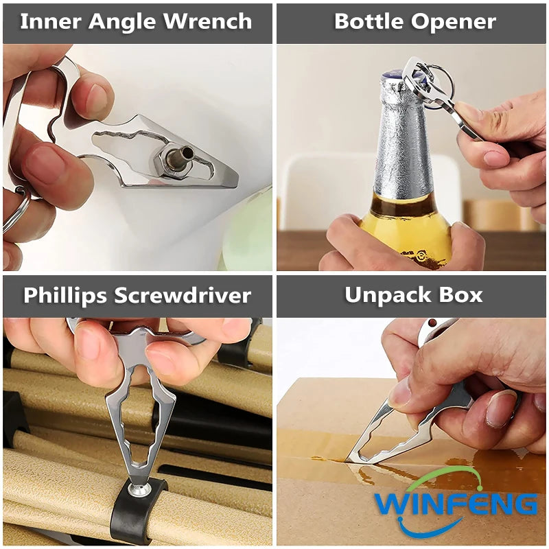 Multi-Functional EDC Survival Keychain