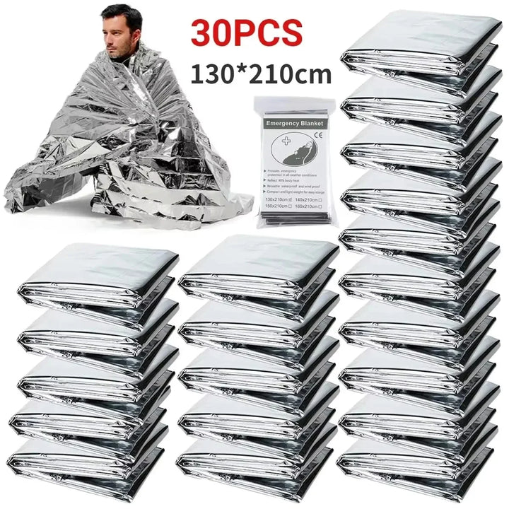 Emergency Survival Blanket – Waterproof & Windproof Thermal Foil Blanket