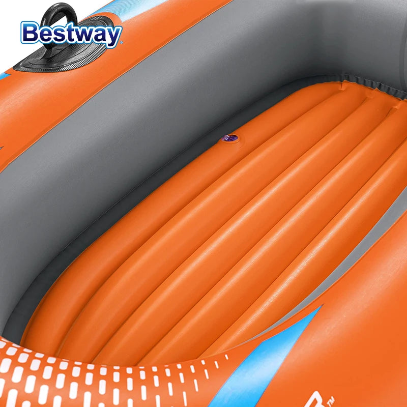 Bestway Inflatable Kayak – Heavy Duty PVC Rafting Boat for 1–3 Persons