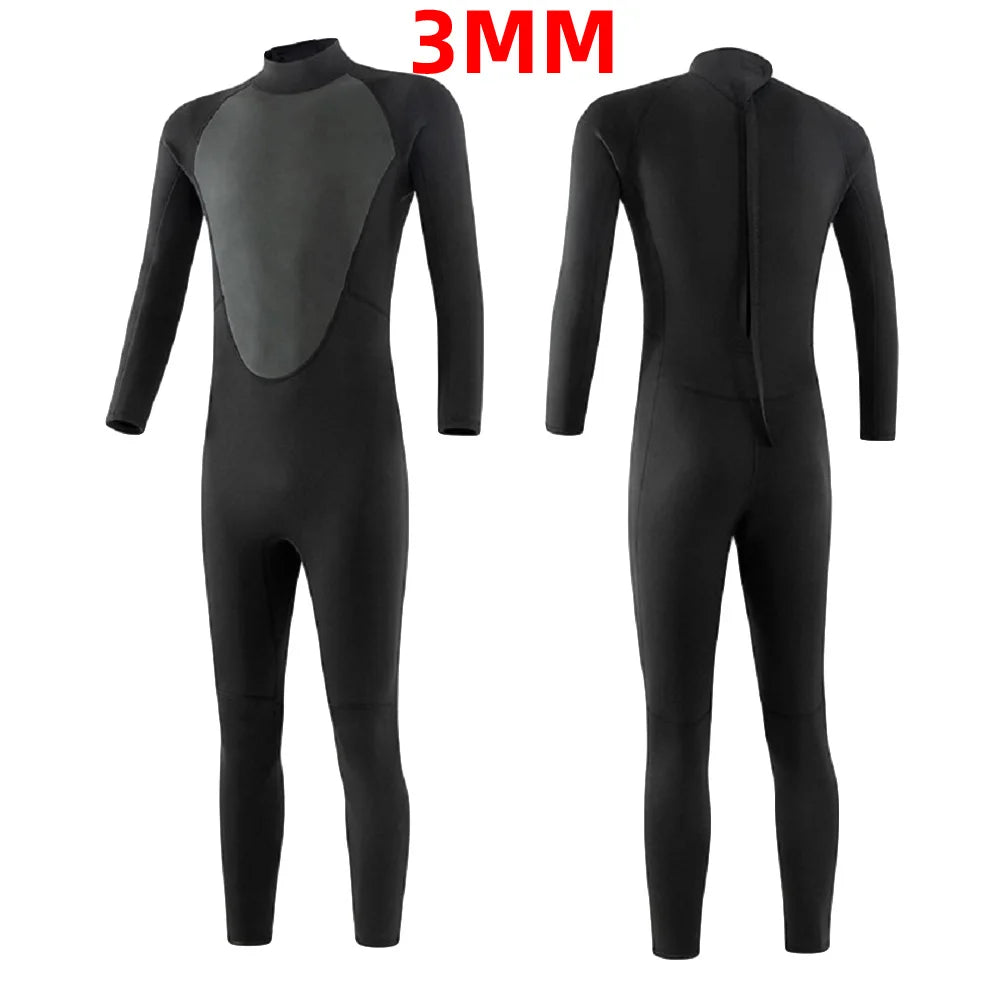 3mm/2mm Neoprene Wetsuit – Full Body Thermal Diving & Water Sports Suit