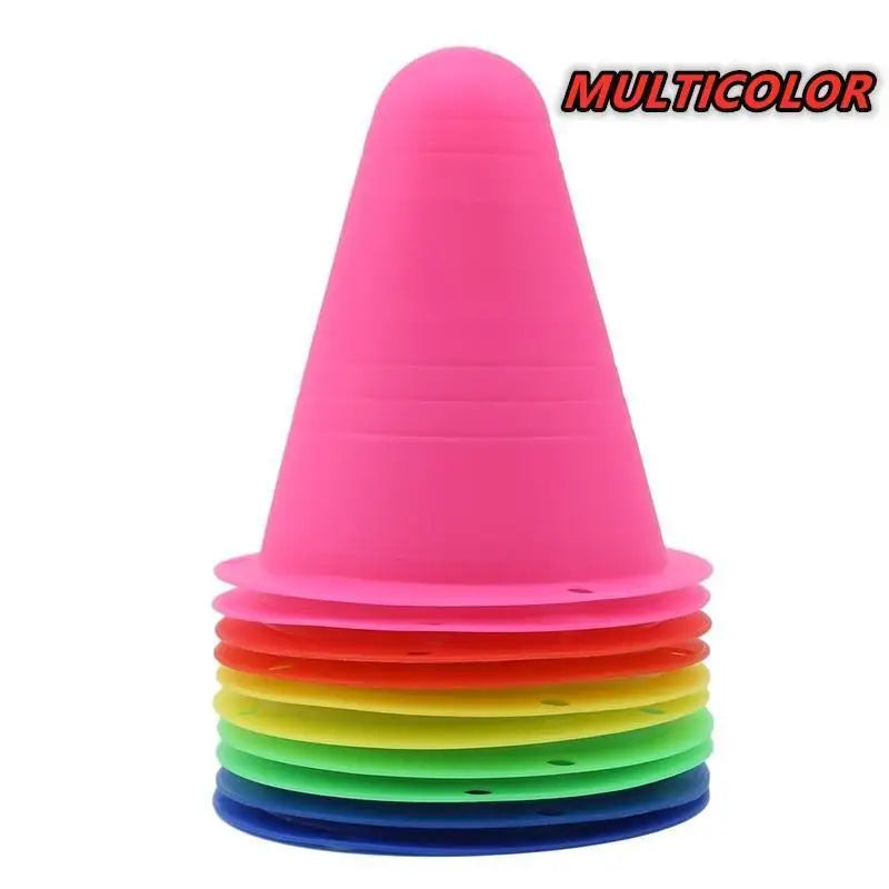 10PCS Football Training Marker Cones – Sports Practice Equipment