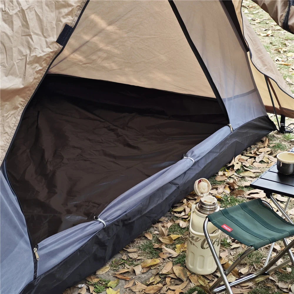 2-Person Fireproof Winter Tent – Waterproof 4-Season Dome with Stove Jack