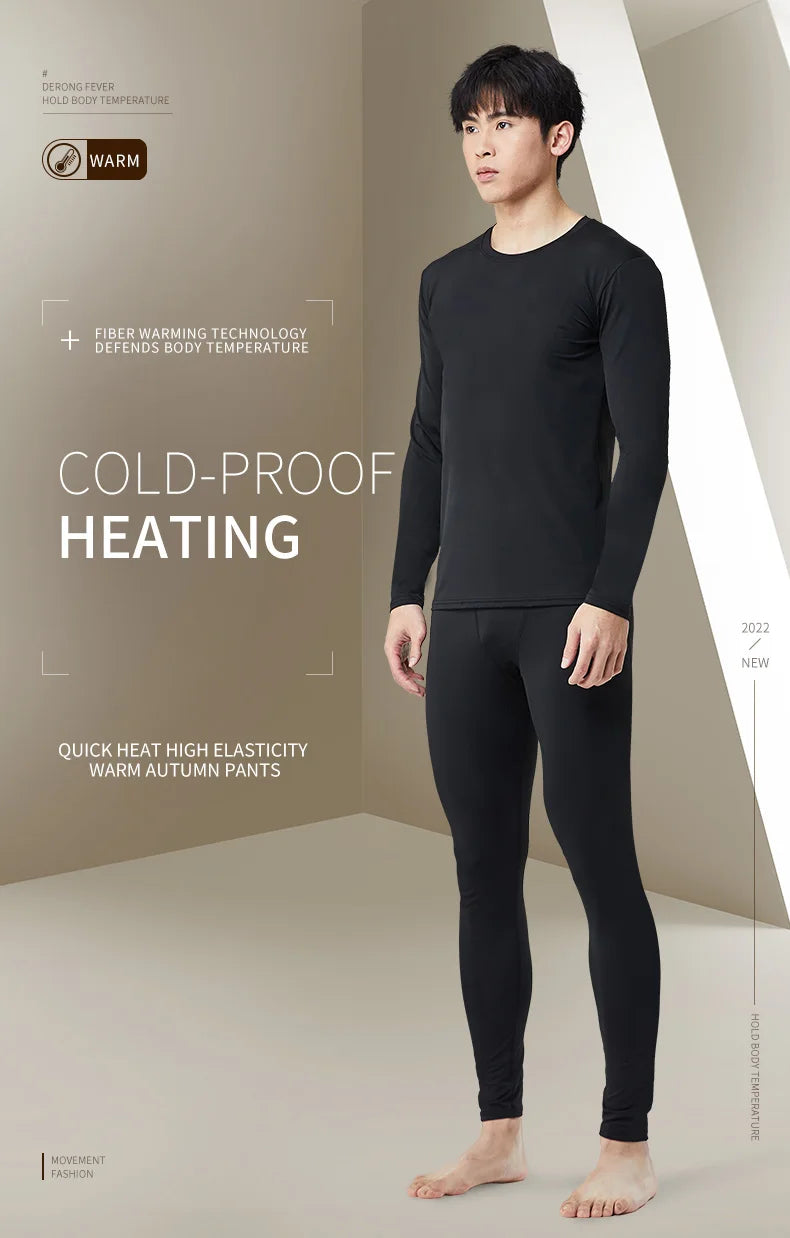 Men’s Warm Plush Pants – Winter Sports Bottoms Slim Fit