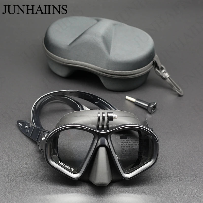 Wet GoPro Diving Mask – Low Volume Freedive Mask with Camera Mount