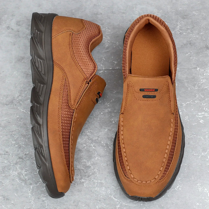 2024 Men’s Leather Casual Shoes – Breathable Loafers & Sneakers