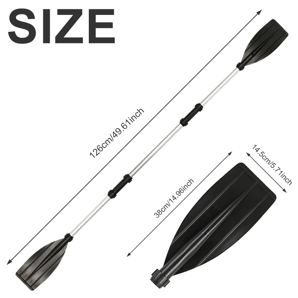 Aluminium Kayak Paddles – Adjustable Heavy Duty Detachable Oars for Inflatable Kayaks