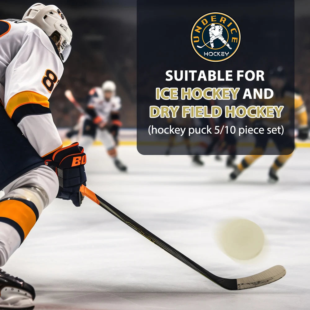 Luminous Ice Hockey Pucks – Glowing PVC Training Pucks, Durable Rubber, 5/10pcs