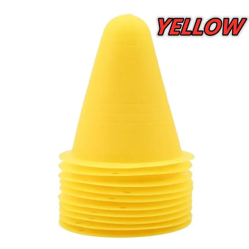 10PCS Football Training Marker Cones – Sports Practice Equipment