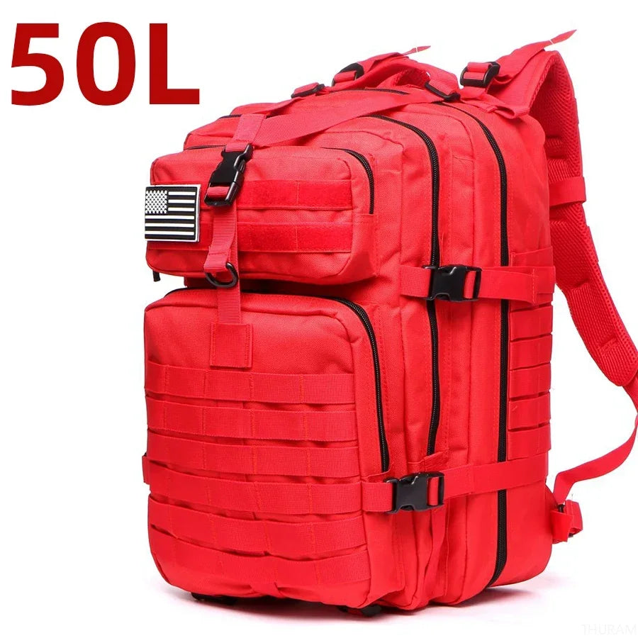 Tactical Nylon Backpack – 25L/50L Waterproof Outdoor Rucksack