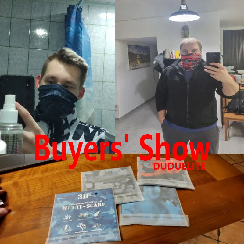 Outdoor Sport Bandana Neck Gaiter – Tactical Tube Scarf Face Cover