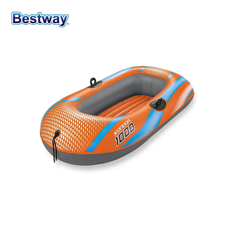 Bestway Inflatable Kayak – Heavy Duty PVC Rafting Boat for 1–3 Persons