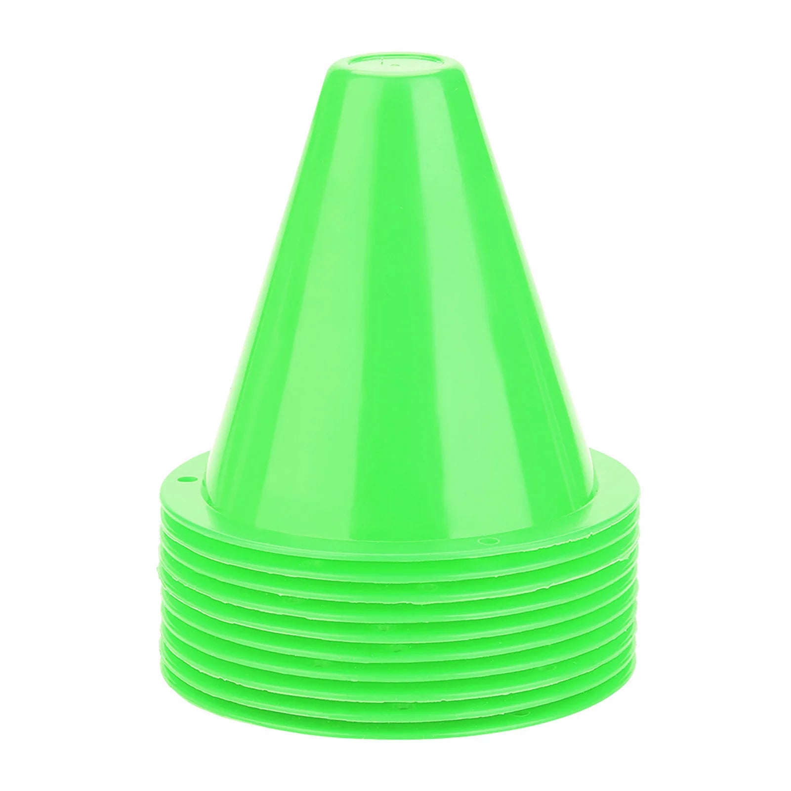 10Pcs Soccer Training Cones – Plastic Football Marker Barriers