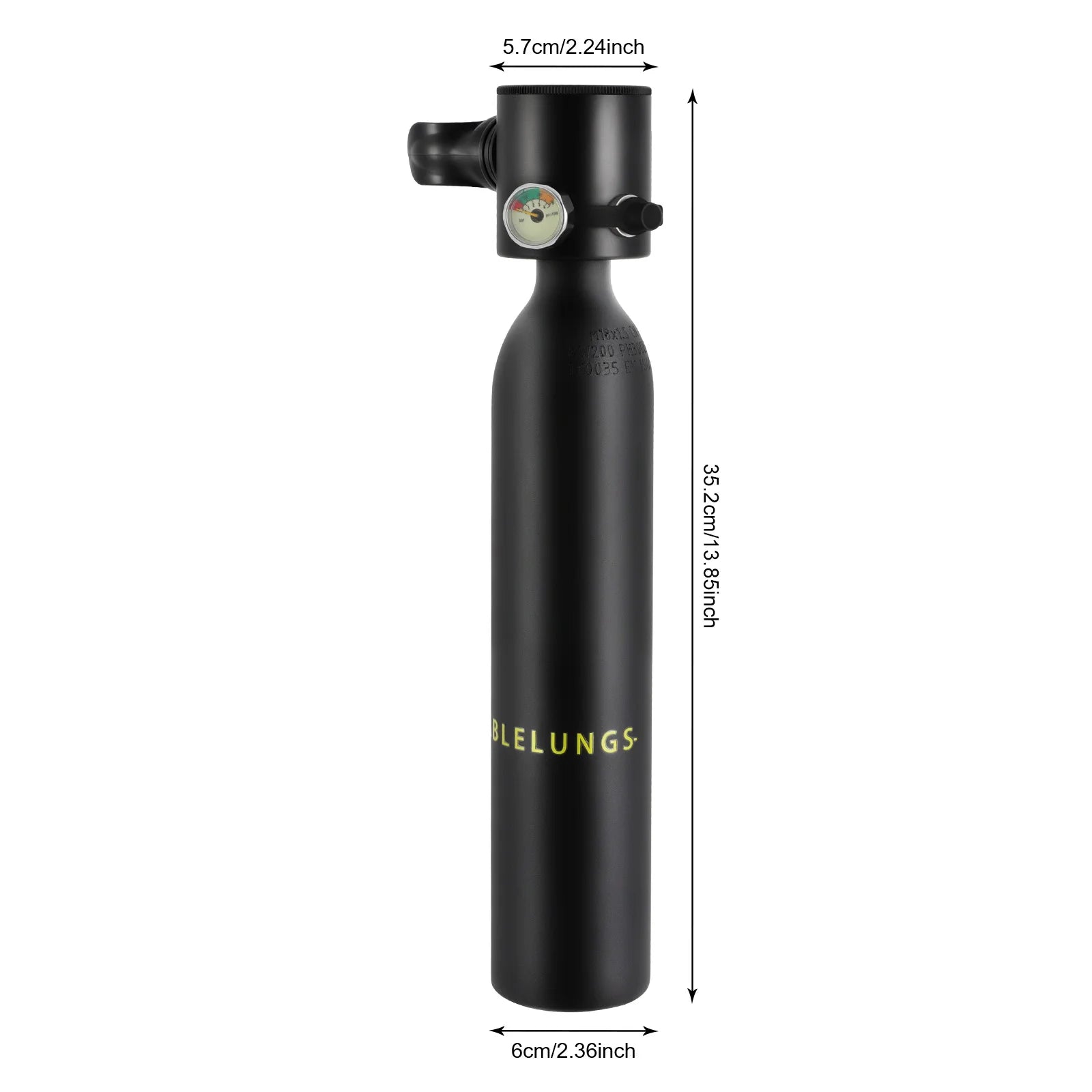0.5L Mini Scuba Tank – Portable Diving Cylinder for 5–10 Min Underwater Use