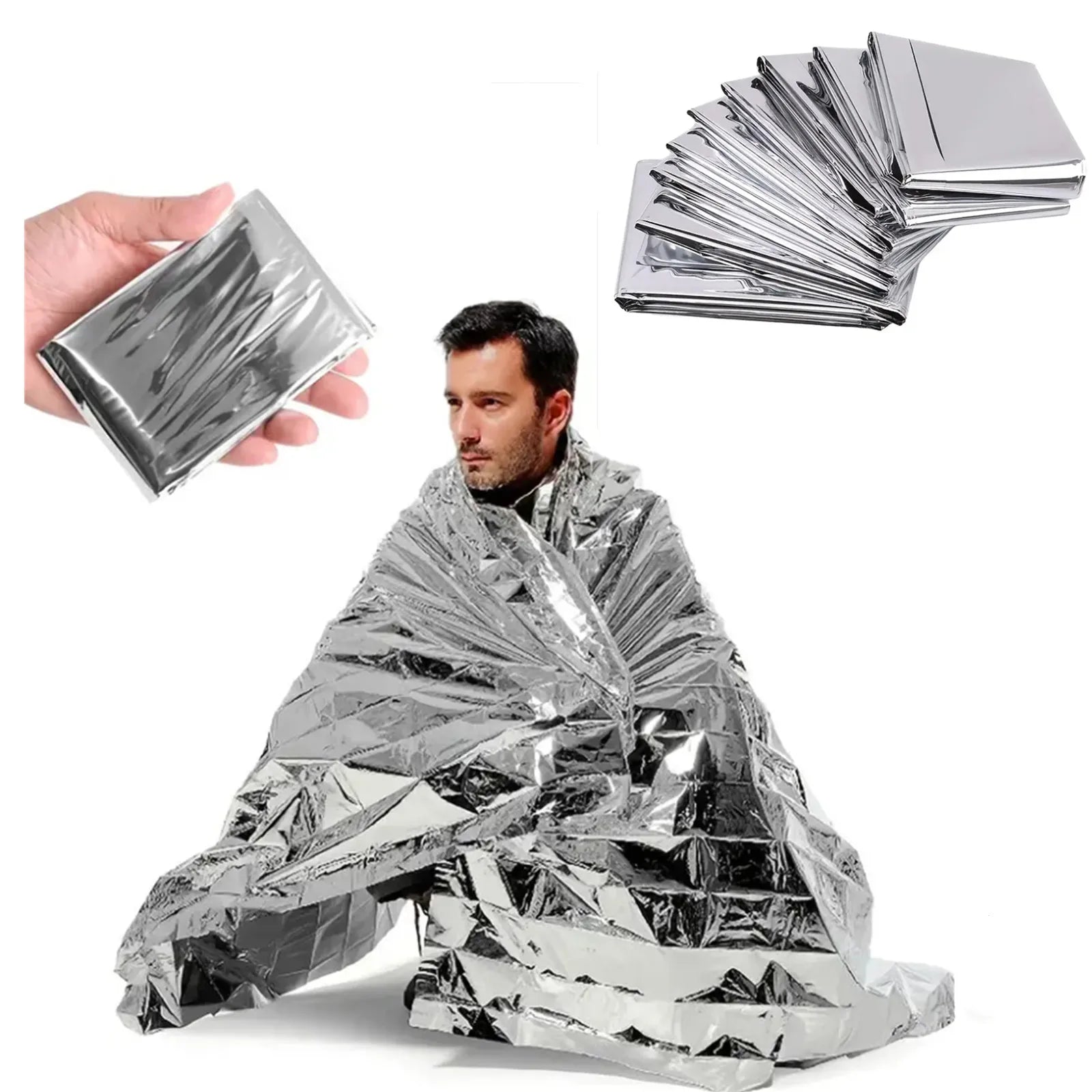 Emergency Survival Blanket – Waterproof & Windproof Thermal Foil Blanket