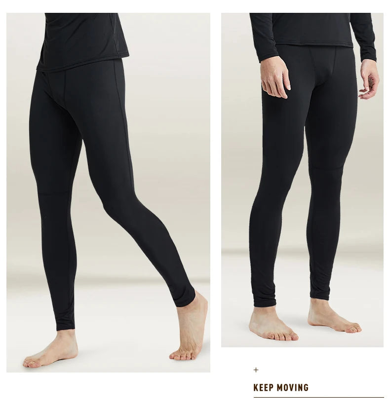 Men’s Warm Plush Pants – Winter Sports Bottoms Slim Fit