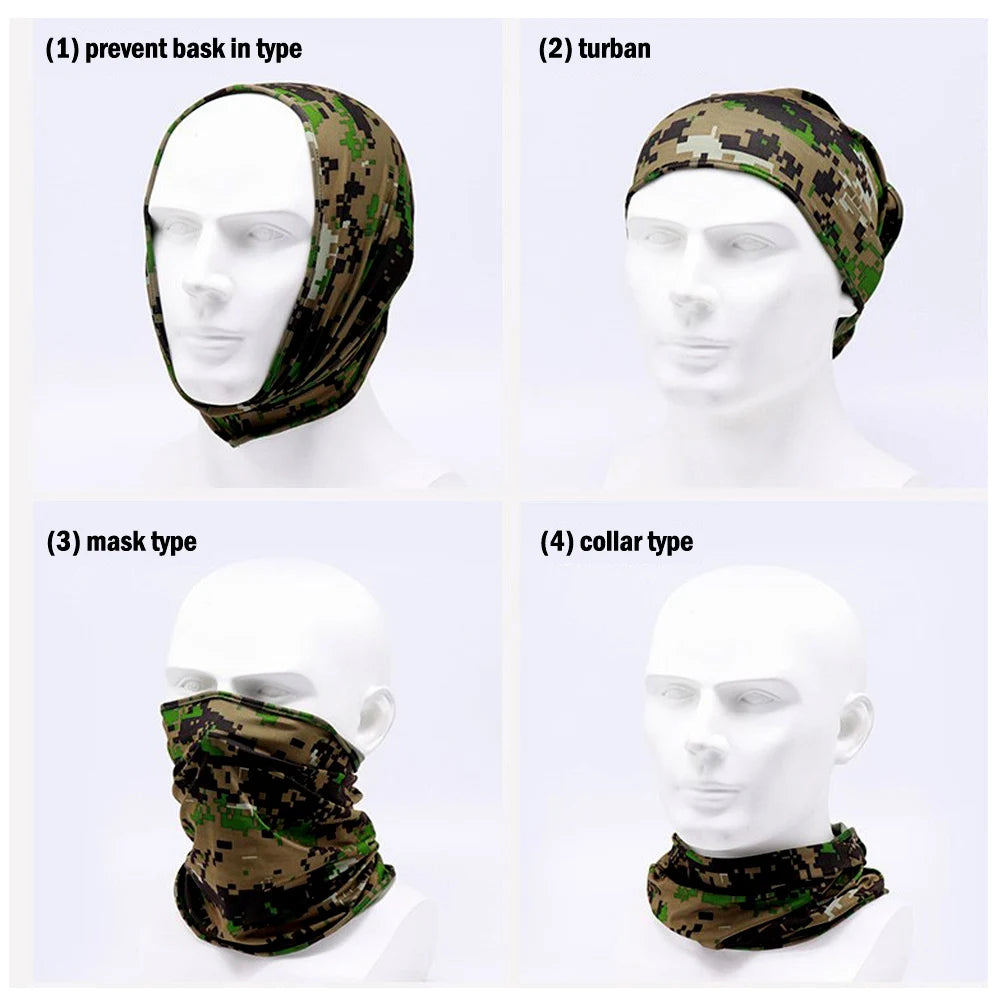Outdoor Sport Bandana Neck Gaiter – Tactical Tube Scarf Face Cover