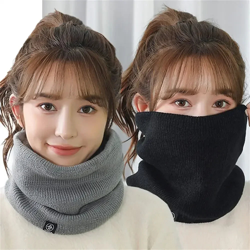 Unisex Knitted Neck Warmer – Winter Sports Scarf & Face Cover
