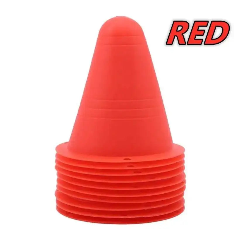 10PCS Football Training Marker Cones – Sports Practice Equipment