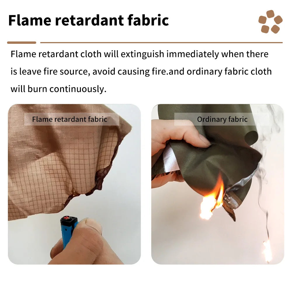 2-Person Fireproof Winter Tent – Waterproof 4-Season Dome with Stove Jack