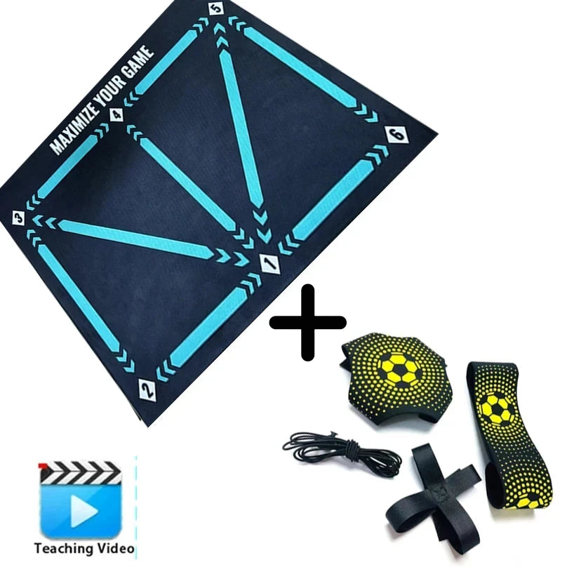 90cm Foldable Football Training Mat – Non-Slip Indoor/Outdoor