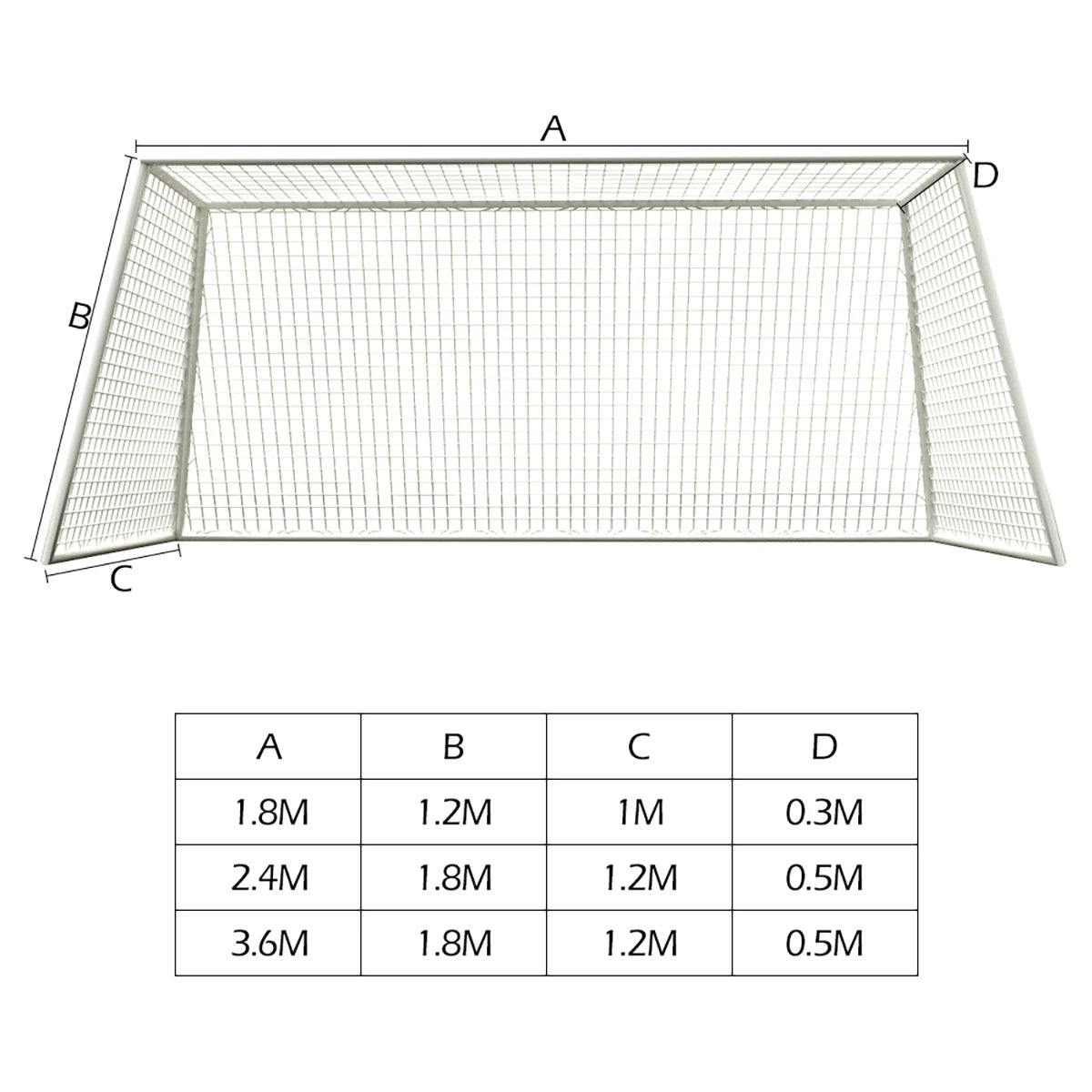 Portable Soccer Goal Net – Anti-Impact Football Training Equipment