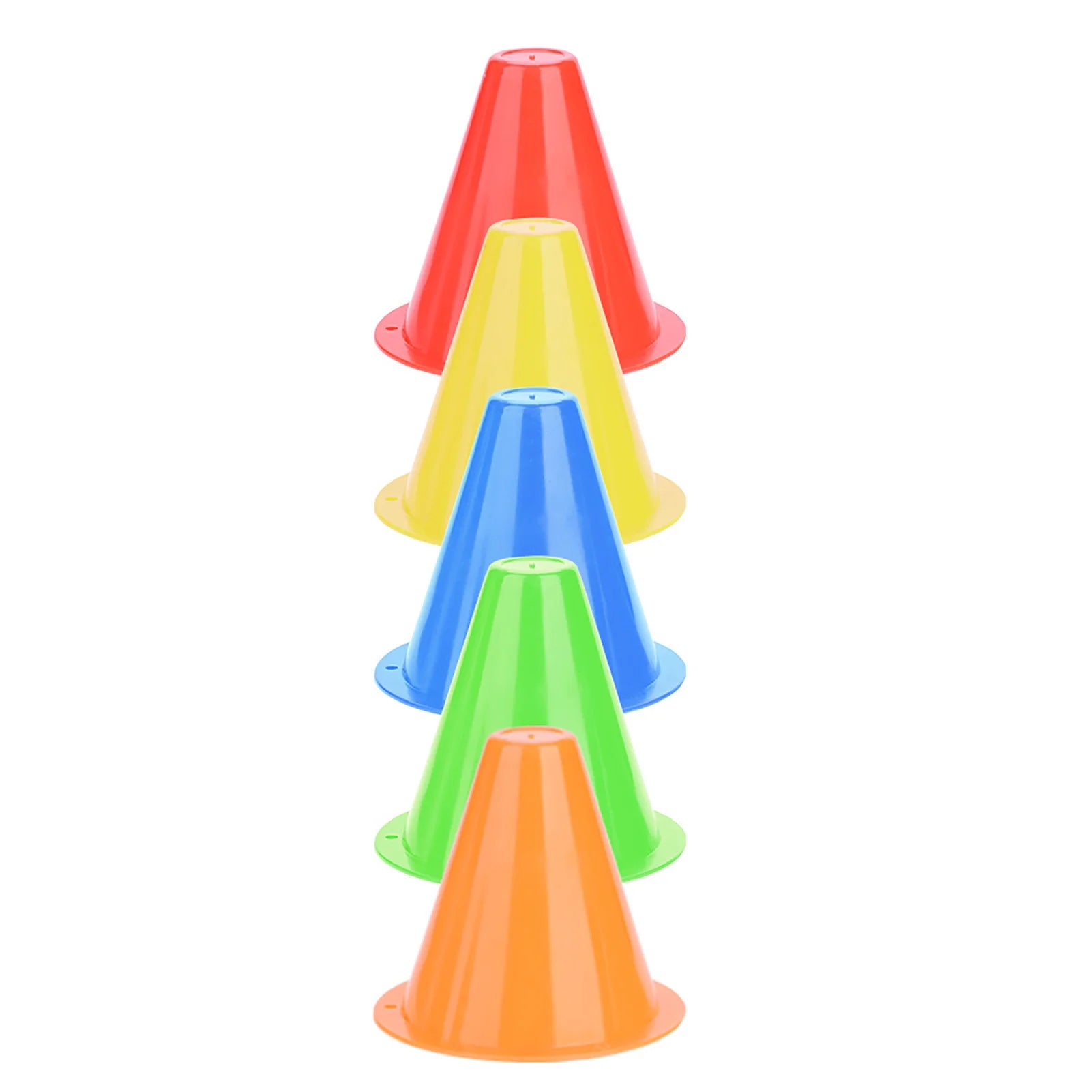 10Pcs Soccer Training Cones – Plastic Football Marker Barriers