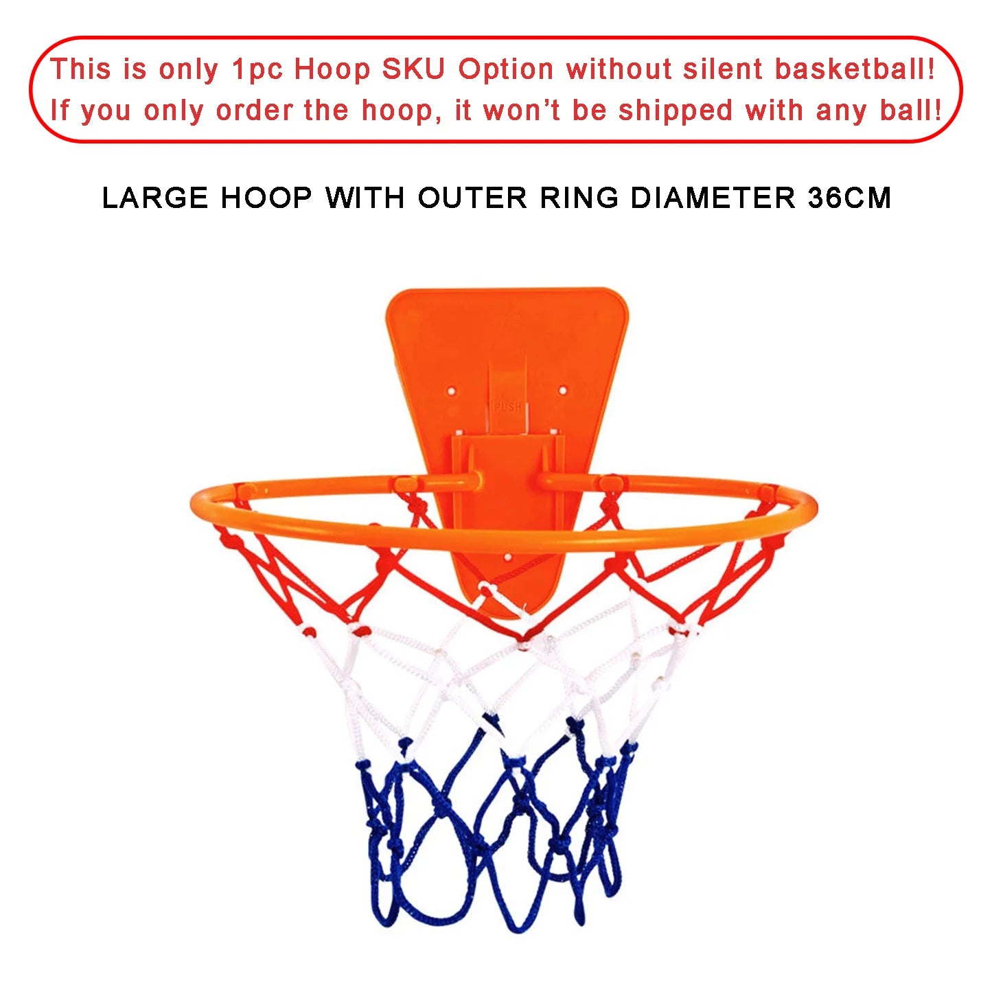 Silent Basketball – Airless Foam Indoor Training Ball, Quiet Dribbling, Size 5/6/7